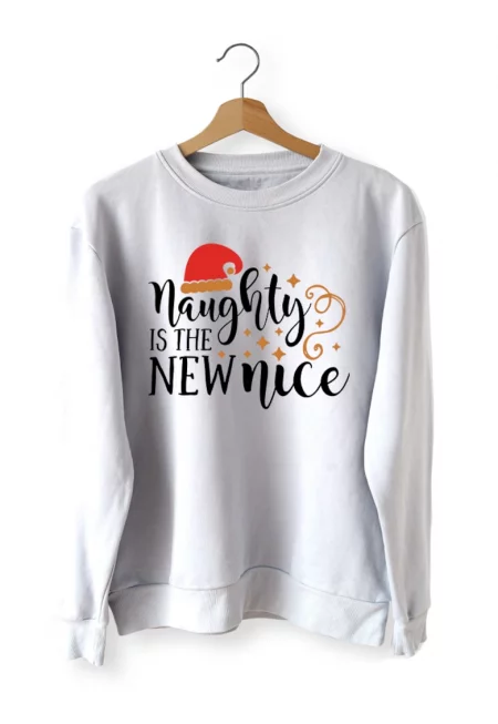 Дамска коледна блуза Naughty Is The New Nice2