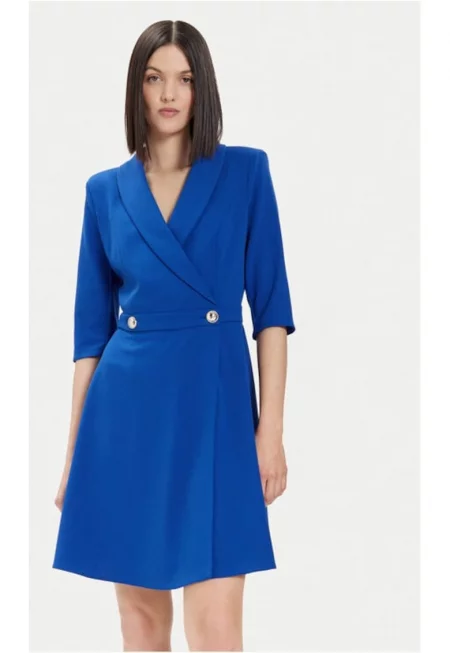 Дамска рокля -  77832 - Синя - Полиестер