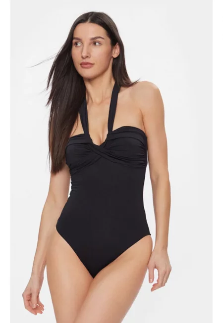 Дамски бански костюм -  303653309 - Найлон - Черен - Черен