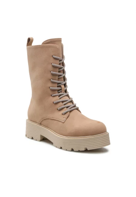 Дамски боти -  5904862247830 - Текстил - Бежови