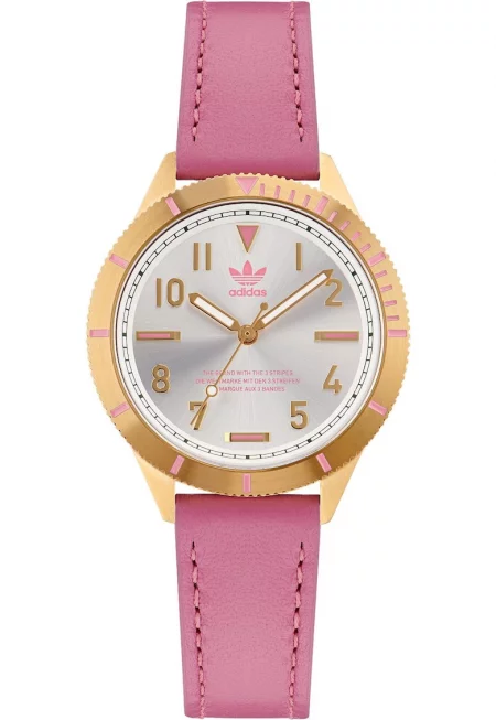 Дамски часовник  Fashion Edition - кварцов механизъм - кожена каишка - корпус от неръждаема стомана - бял - водоустойчив