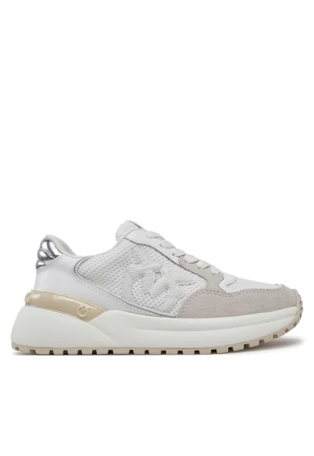 Дамски кецове  White Gem 07 SS0055 P074 - бял/бежов - текстил