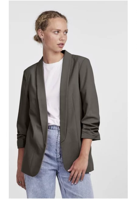 Дамско яке - парчета - 29652 - полиестер - кафяво