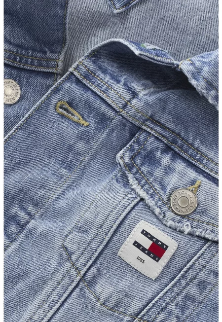 Дънково яке Izzie със захабен ефект