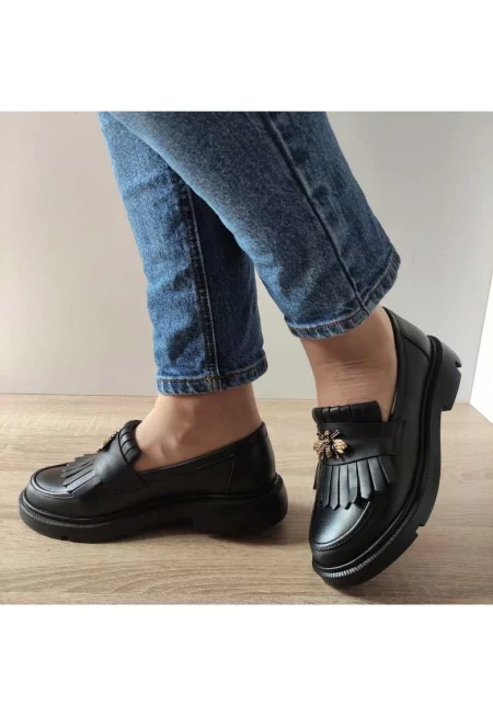 Ежедневни дамски обувки  126324 Black - черни - Черен