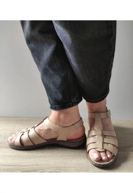 Ежедневни дамски сандали  4773 1 - Бежов пясък - Бежов - Бежов