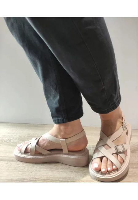 Ежедневни дамски сандали  60005B 03-N Бежов - Бежов