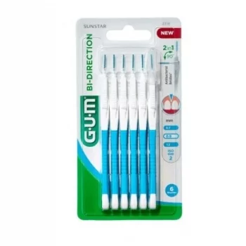 ГЪМ БИ-ДИРЕКШЪН Интердентални четки 0.9 мм х 6 сини