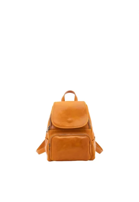 Кожена раница с регулируеми презрамки