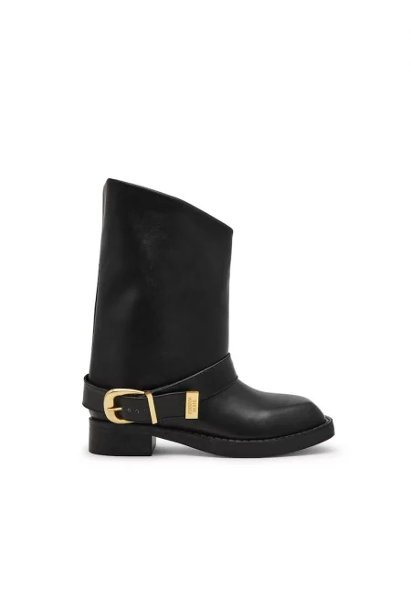 Кожени ботуши Banner до средата на прасеца