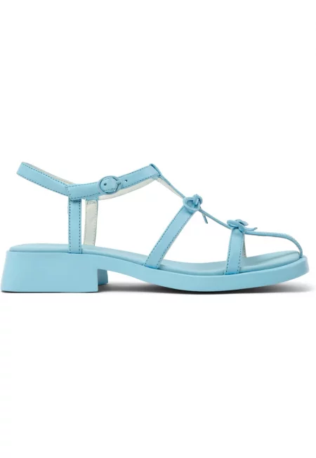 Кожени сандали Dana с панделки