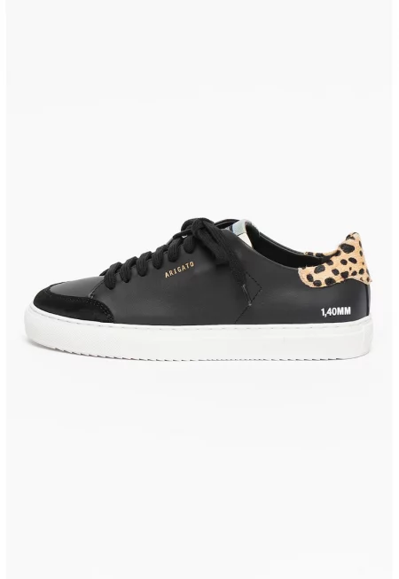 Кожени спортни обувки Clean 90 Triple - Черен/Камел