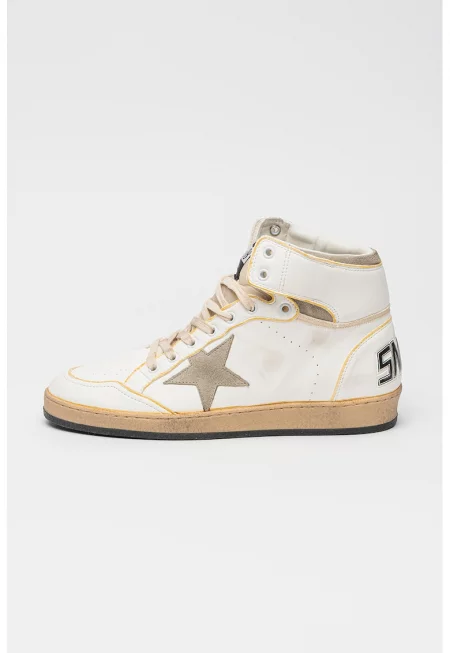 Кожени спортни обувки до глезена Sky Star с велур