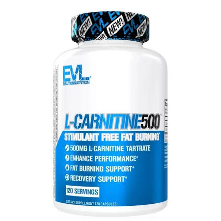 L-Carnitine 500 – L-карнитин (L-тартарат), 500 mg, 120 капсули