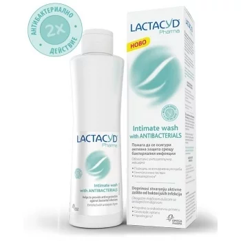 ЛАКТАЦИД Интимен измиващ лосион с антибактериална защита 250 мл.
