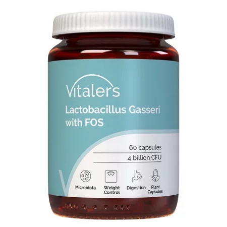 Лактобацилус гасери 4 млрд. + пребиотик FOS – Здравословно тегло и храносмилане, 60 капсули