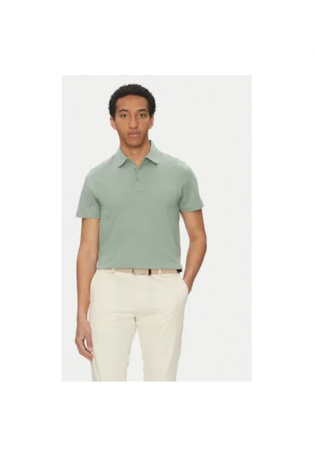 Мъжка поло тениска  10019307 30045540 - Органичен памук - Зелен - Зелен