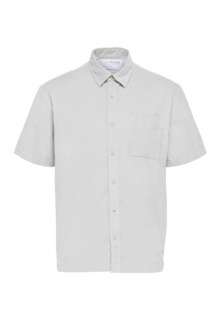 Мъжка риза -  Памук - Бял