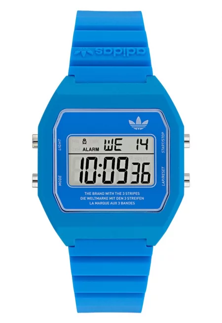 Мъжки часовник  Digital Two - дигитален - син - 36x10mm - каишка от смола