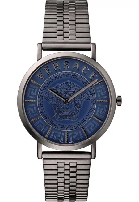 Мъжки часовник -  Стомана/Неръждаема стомана - Сребрист/Син