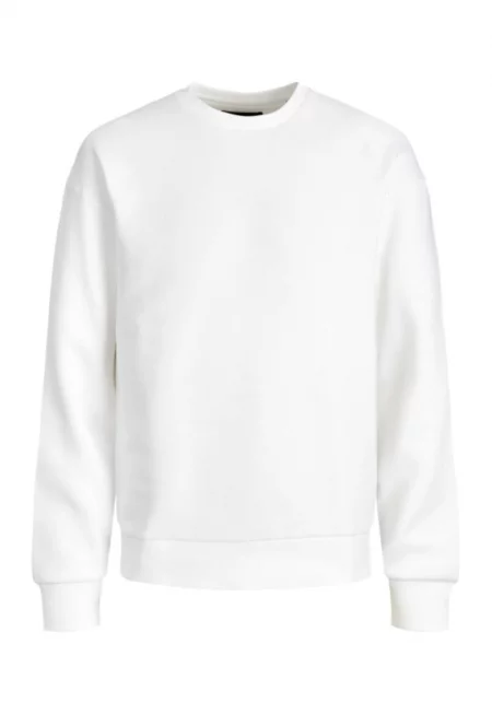 Мъжки суичър -  300892039 - Памук - Бял