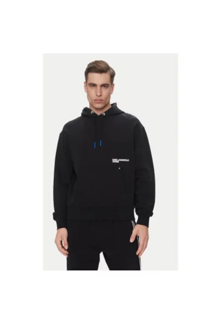 Мъжки суитшърт  A2M20030 - Органичен памук - Черен - Черен