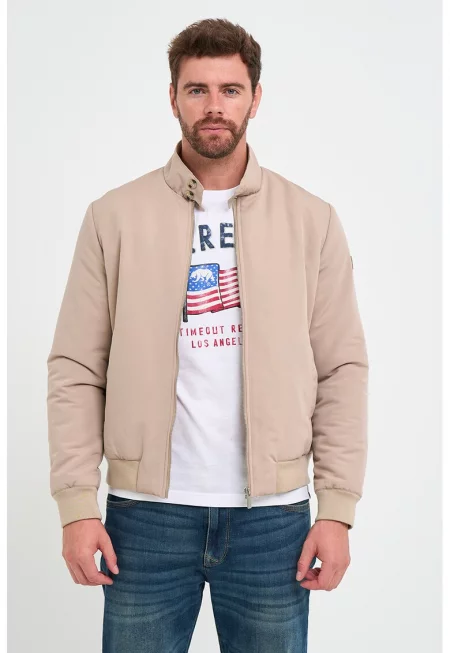 Непромокаемо ветроустойчиво зимно яке с вата - Праскова