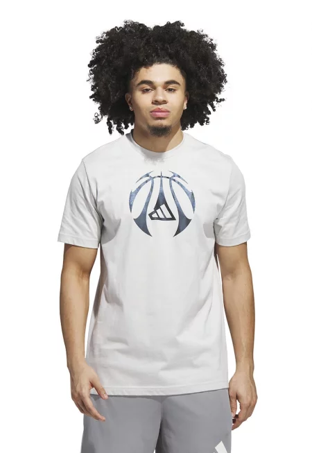 Памучна бейзболна тениска с овално деколте