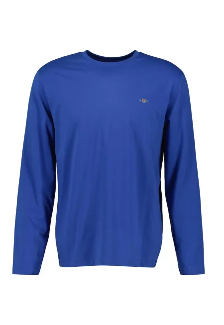 Памучна блуза Shield - Индигово синьо