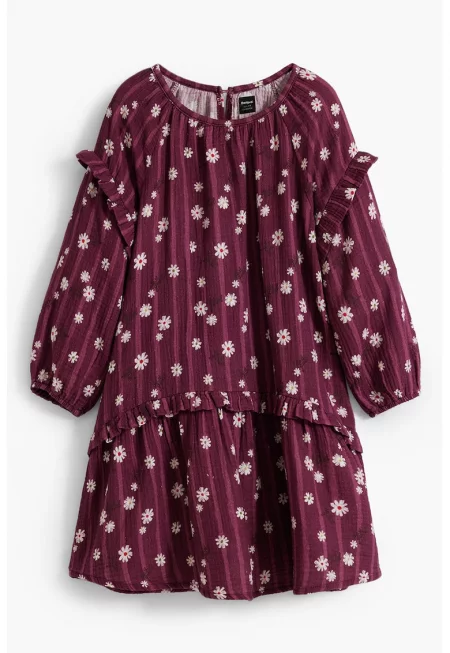 Памучна флорална рокля