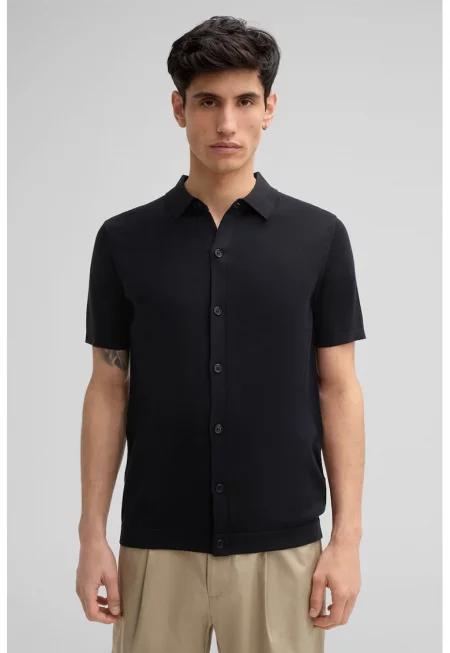 Поло тениска с копчета 30045627 - Черен
