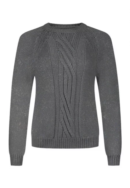 Пуловер с плитки от вълнена смес