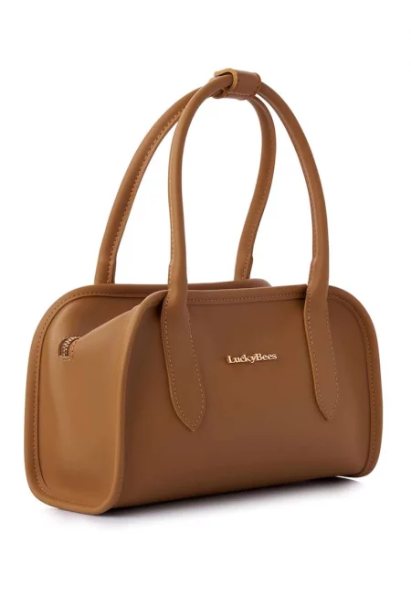 Ръчна чанта от еко кожа с метален детайл