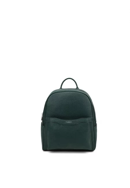 Раница от еко кожа - Тъмнозелен