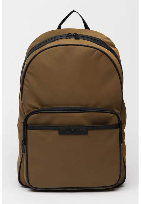 Раница с предни джобове Repreve® -13.8 Л - Черен/Маслинено зелено