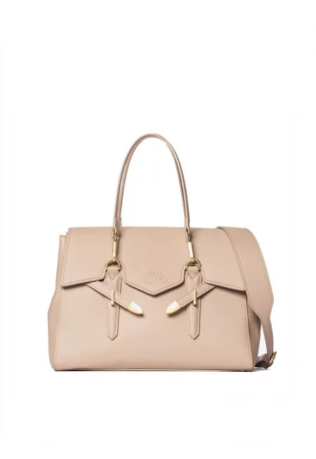 SECRET PON PON. - Ръчна чанта Elora от еко кожа - Прашно розово