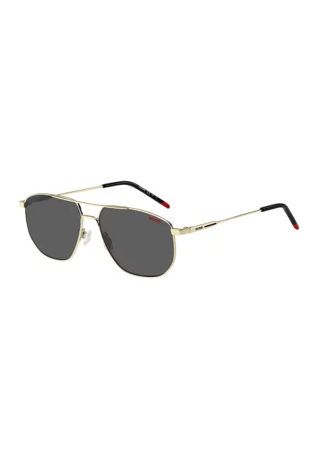 Слънчеви очила Aviator с метална рамка - Златист/Антрацитно сиво