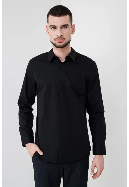 Слим риза - Черен