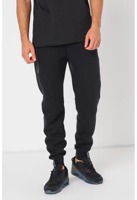 Спортен панталон с джобове с цип - Черен