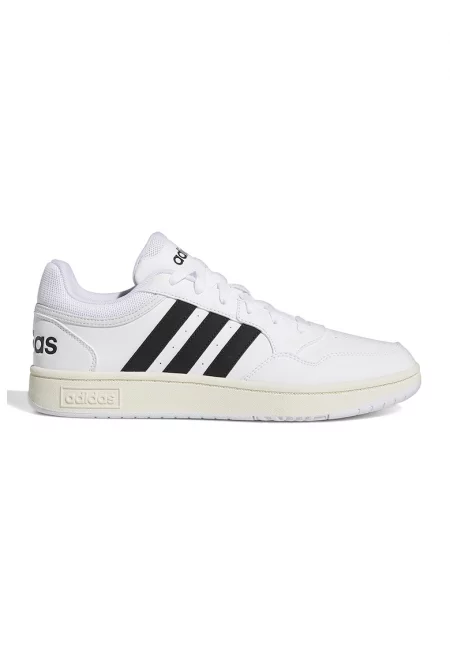 Спортни обувки Hoops 3.0 от еко кожа - Черен/Мръснобял