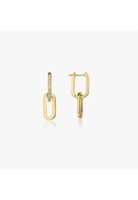 Сребърни обеци Golden Jessica - Цирконий