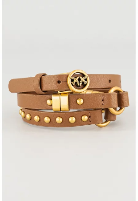 Тънък кожен колан