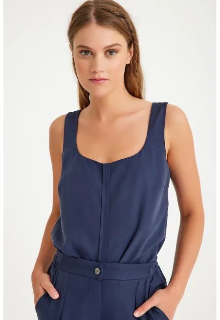 Топ от лиосел - Индигово синьо