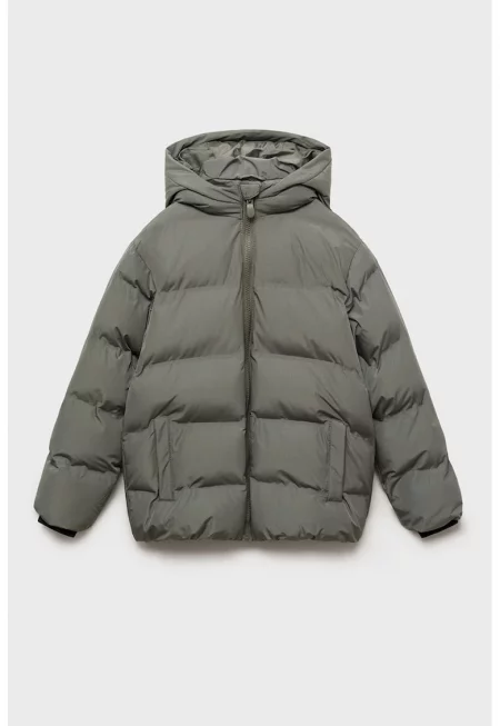 Зимно яке с качулка и странични джобове