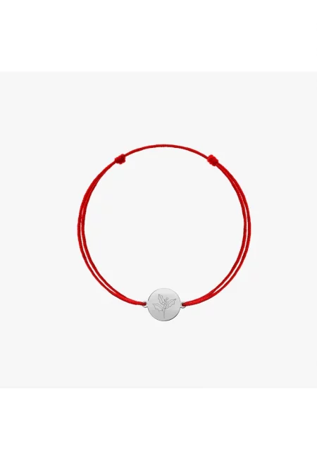 Златна гривна с шнур за деца Цвете на раждането