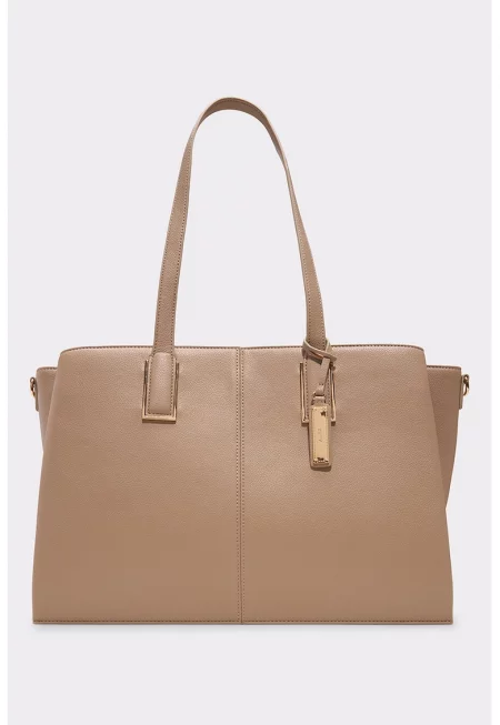 Чанта през рамо Haoredia от еко кожа - Сиво-кафяв