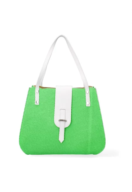 Чанта с релеф - Светлозелен