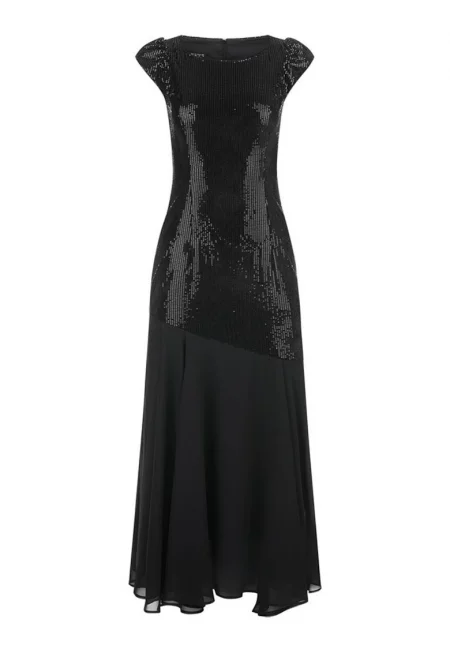 Дълга рокля с пайети