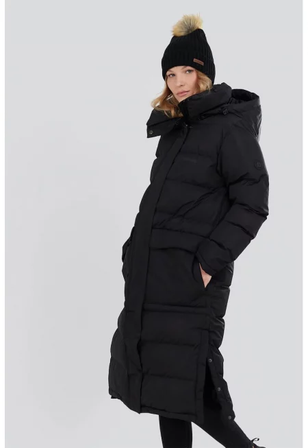 Дълго подплатено зимно яке Sabina - Черен