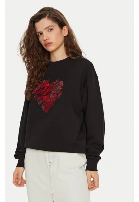 Дамска блуза -  304579783 - Органичен памук - Черна - Черен